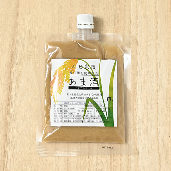 冨田和孝さんの熊本県菊池市産あま酒(ノンアルコール)