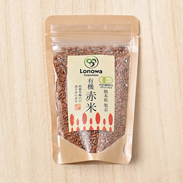 ろのわさんの熊本県菊池市産『有機 赤米』100g(有機栽培米)