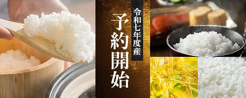 令和七年度産新米予約開始！